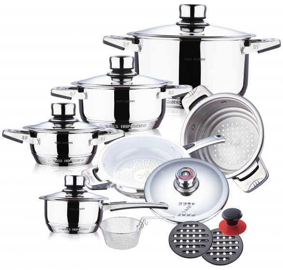 16 pcs mushroom edge S/S cookware set 2