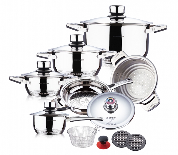 16 pcs mushroom edge S/S cookware set 3